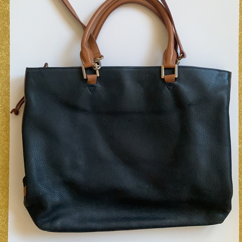 Lederer large black shoulder bag